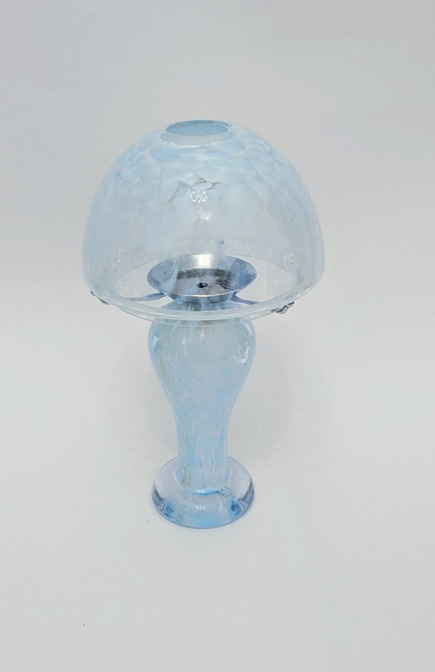 Royal Limited Art Glass Fairy Lamp Pedestal Candle Holder Mushroom Votive Lamp